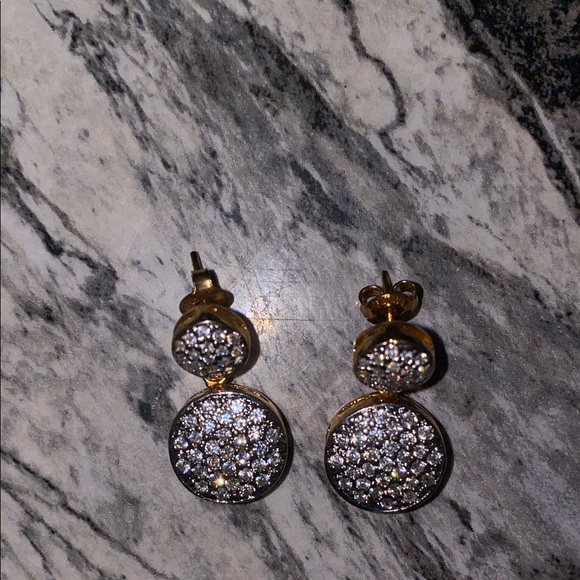 Jeweled Gold Earrings - Picture 4 of 6